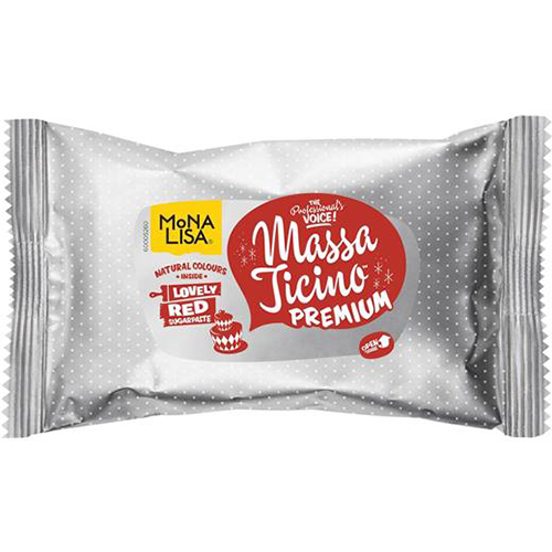 Mona Lisa Massa Ticino™ Sugarpaste – Lovely Red - 250 gr